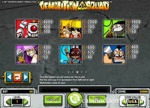 Demolition Squad slot
