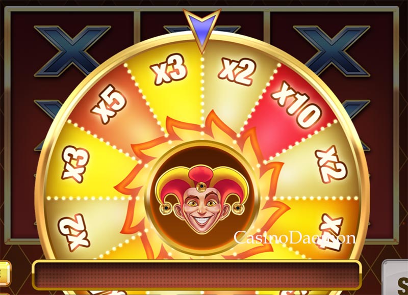 Fire Joker bonus wheel